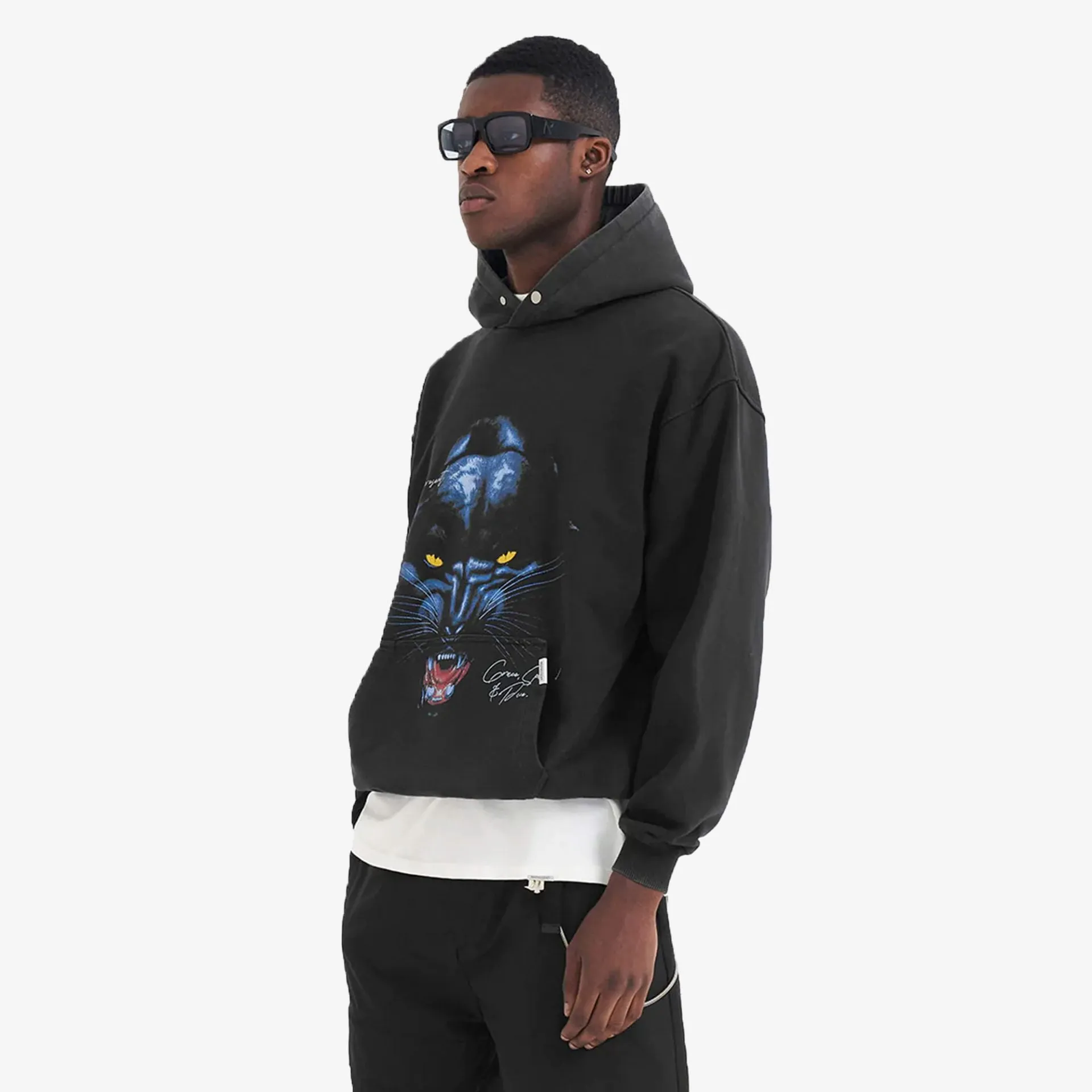 Represent | JAGUAR HOODIE  { BLACK