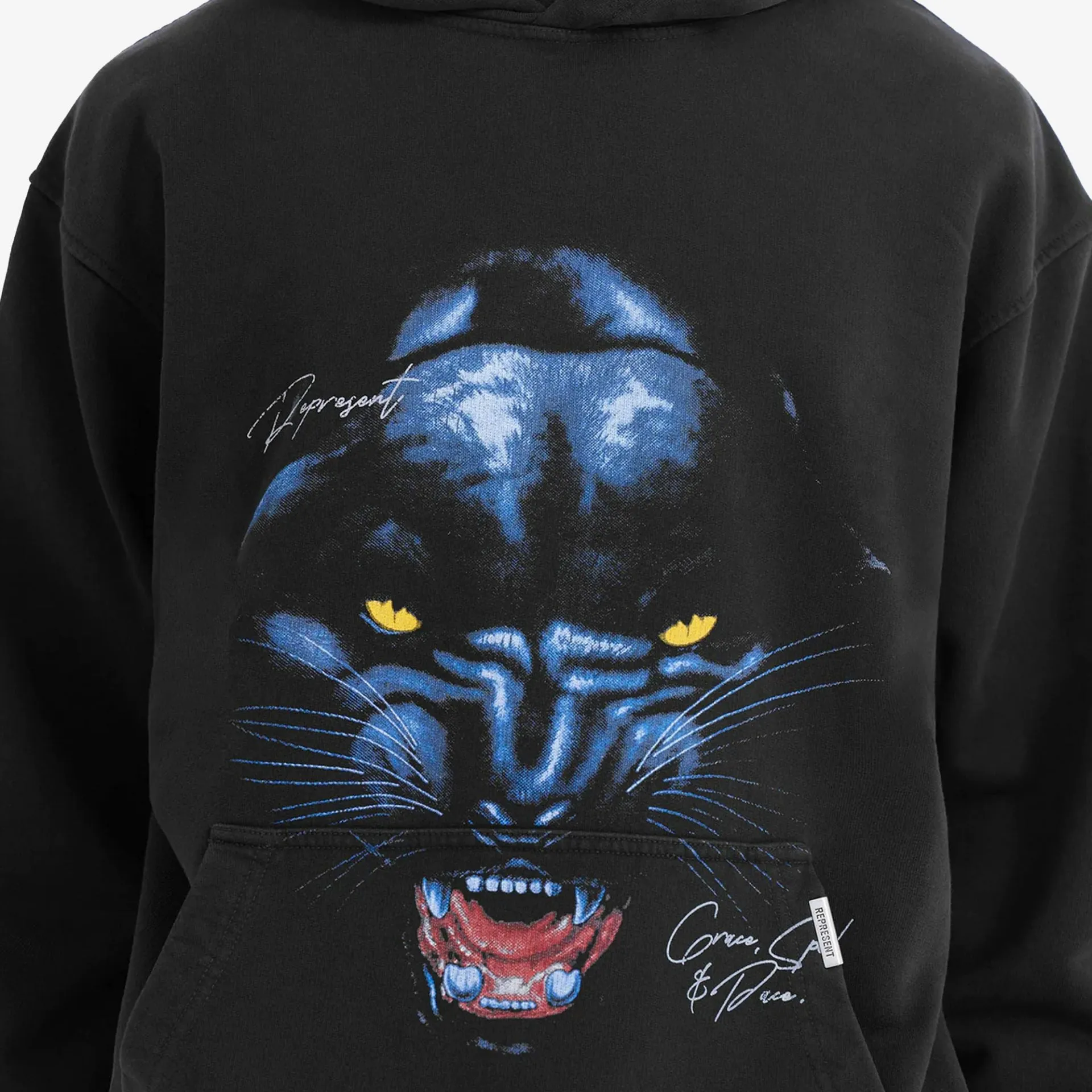 Represent | JAGUAR HOODIE  { BLACK