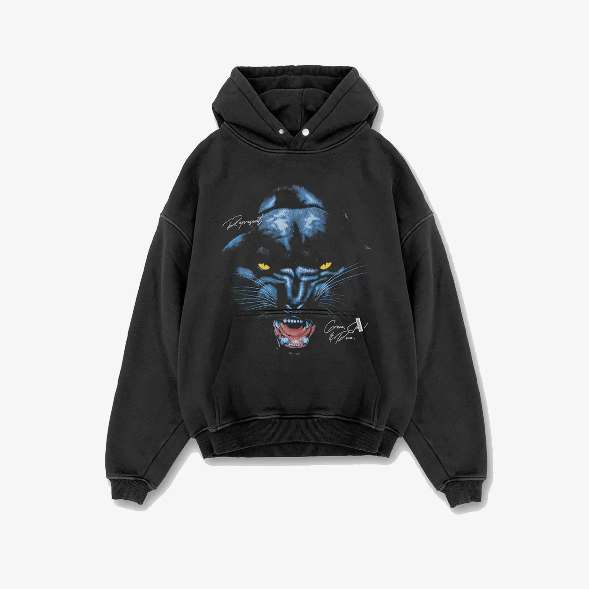 Represent | JAGUAR HOODIE  { BLACK