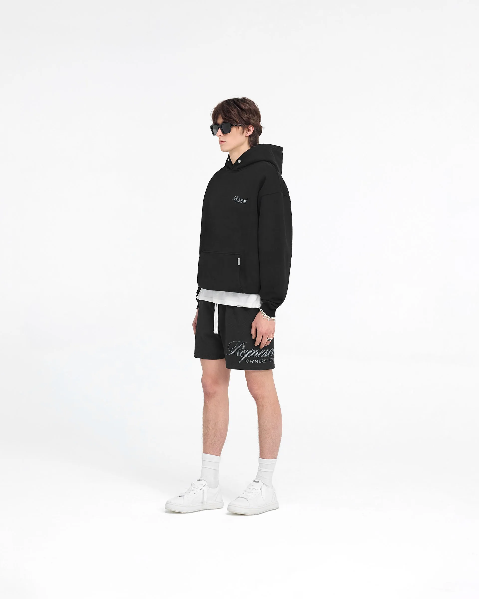 Represent Owners Club Script Hoodie - Black