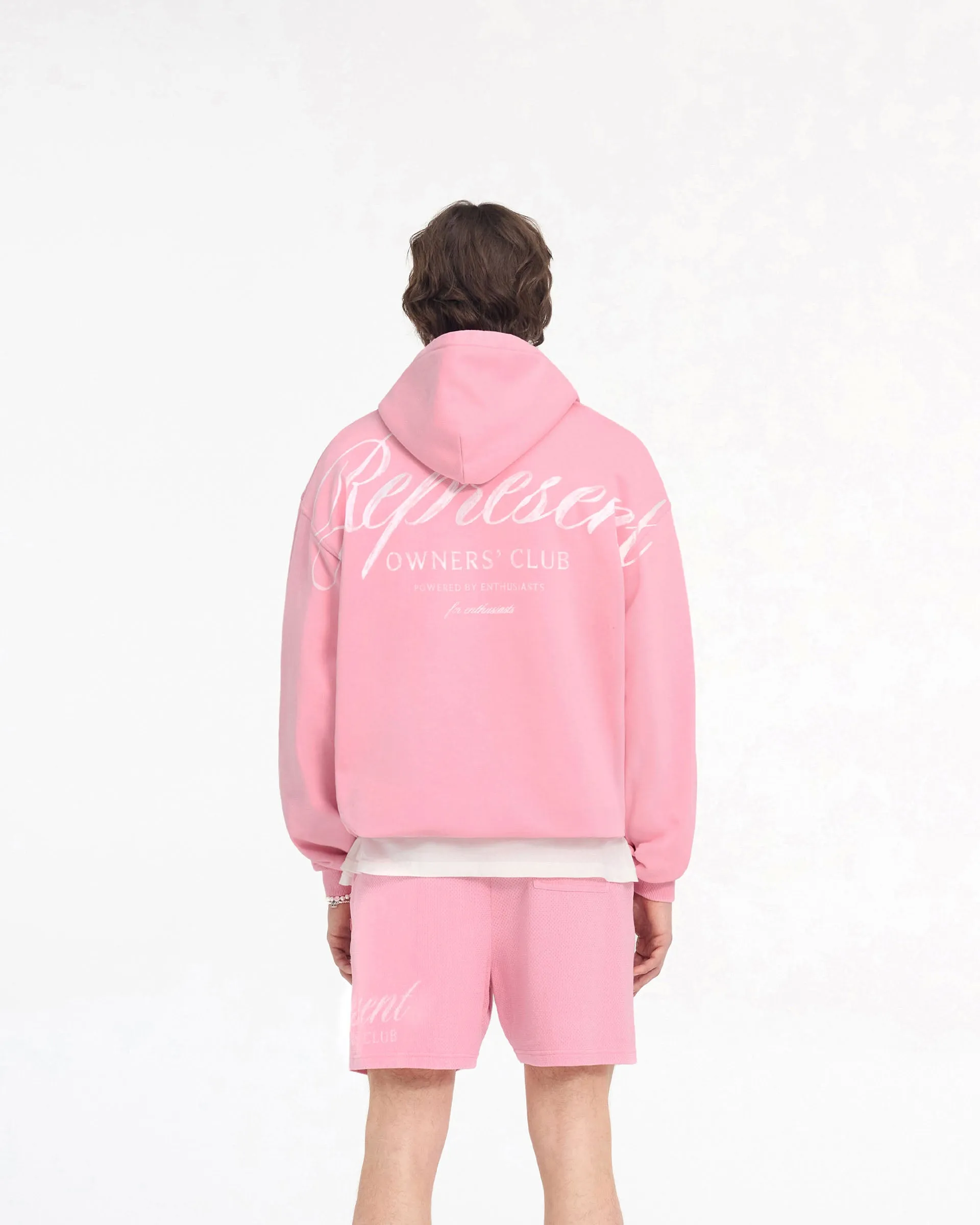 Represent Owners Club Script Hoodie - Pink