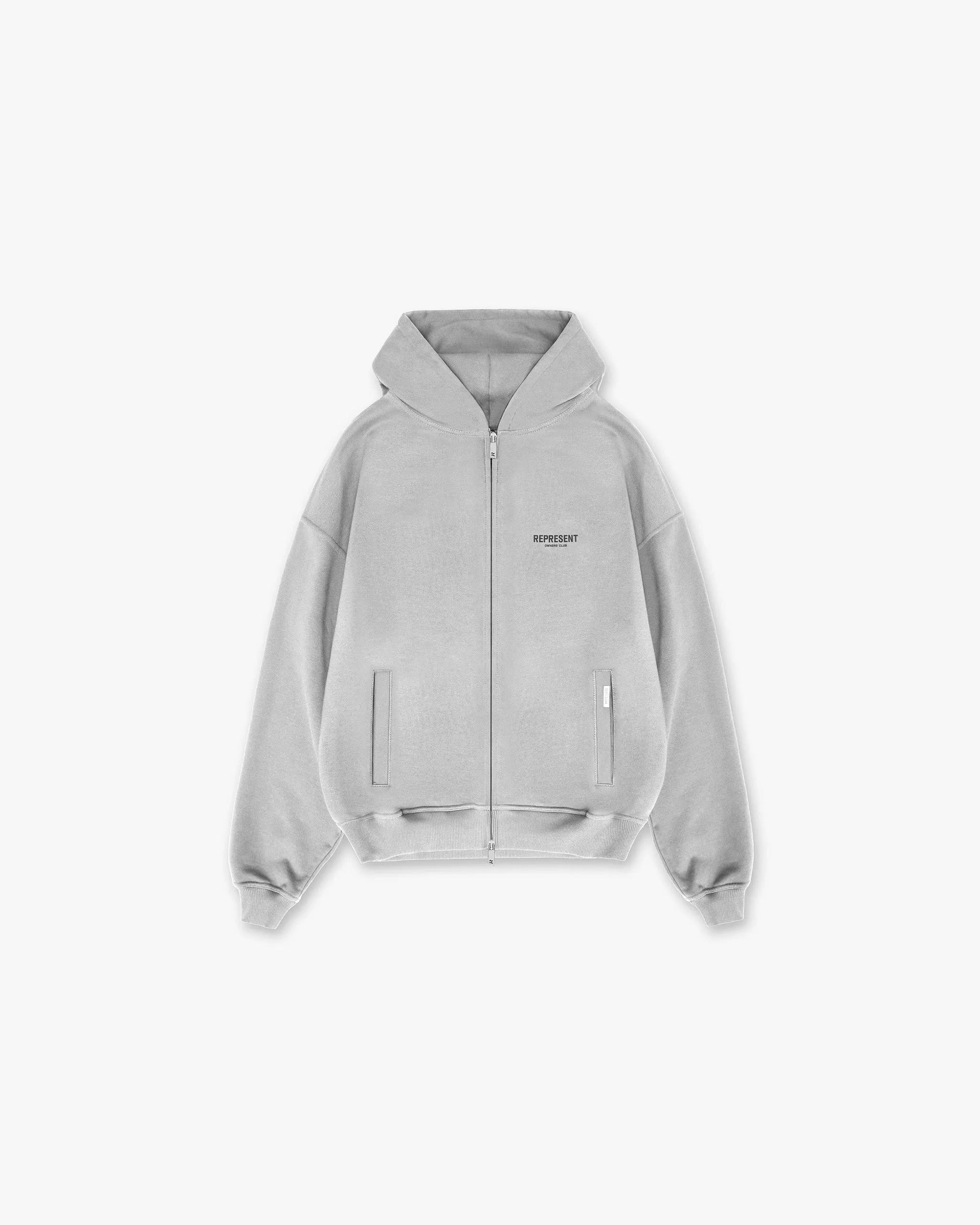 Represent Owners Club Zip Hoodie - Ash Grey