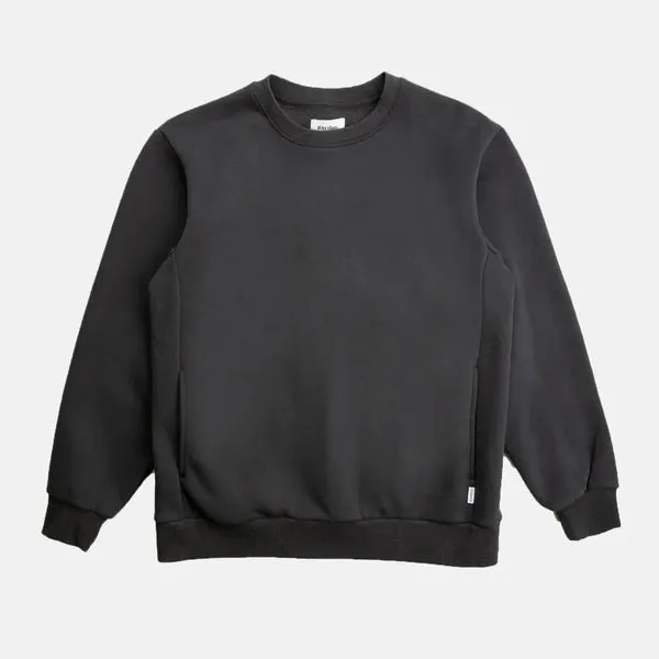 Rhythm Classic Crew Fleece Sweat - Vintage Black