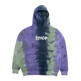 Ripndip Rubber Logo Hoodie (Sage/Slate Tie Dye)