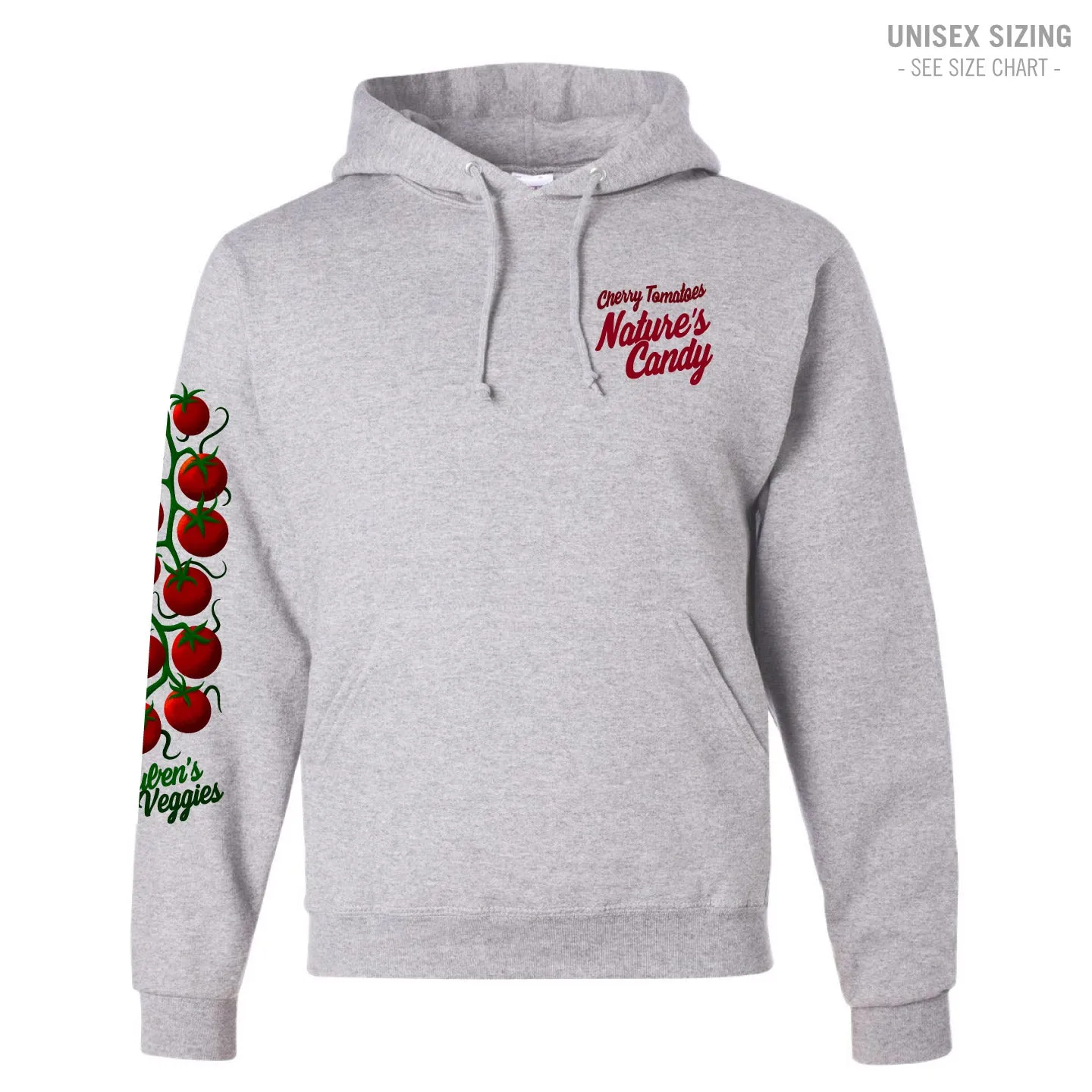 Ruben's Veggies Cherry Tomato Unisex Hoodie (RVT004-996MR)