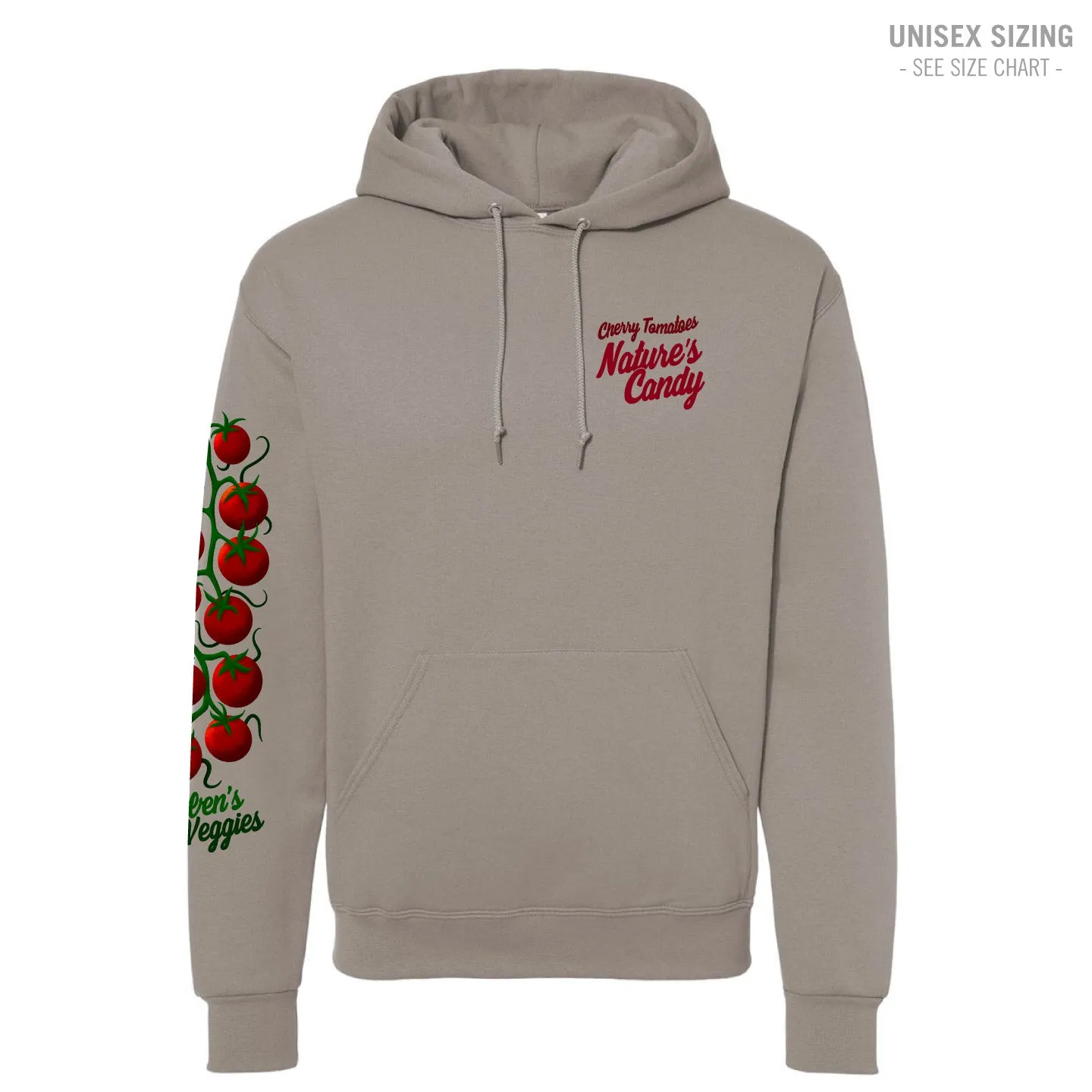 Ruben's Veggies Cherry Tomato Unisex Hoodie (RVT004-996MR)