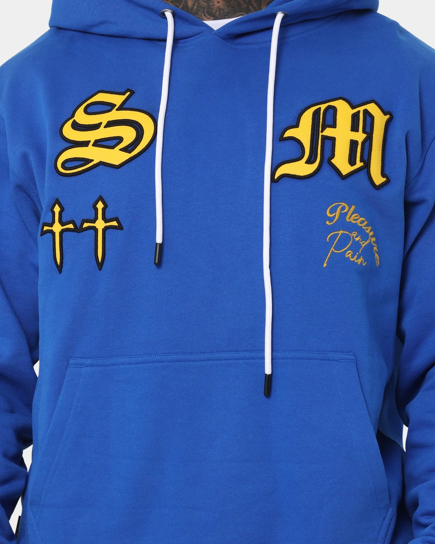 Saint Morta Graveyard Hoodie Royal/Black/Gold