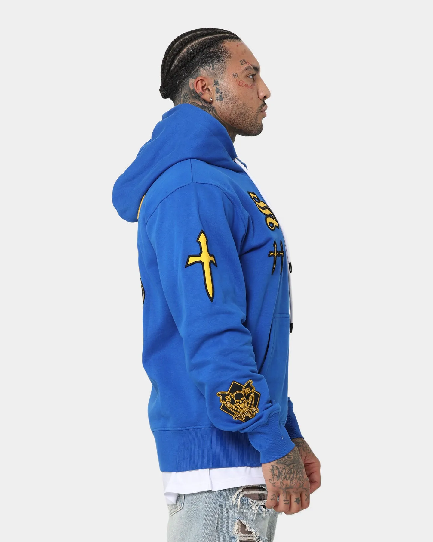 Saint Morta Graveyard Hoodie Royal/Black/Gold