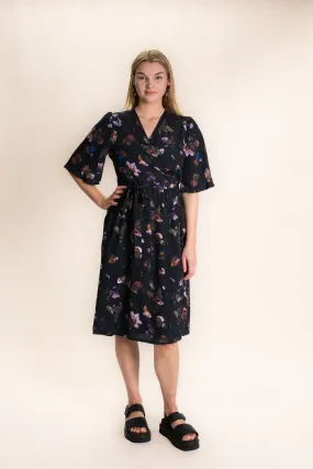 SAMPLE Delight Wrap Dress - Dark Matter XL