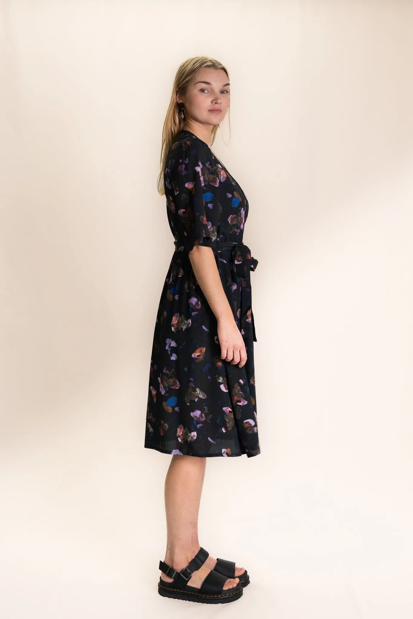 SAMPLE Delight Wrap Dress - Dark Matter XL