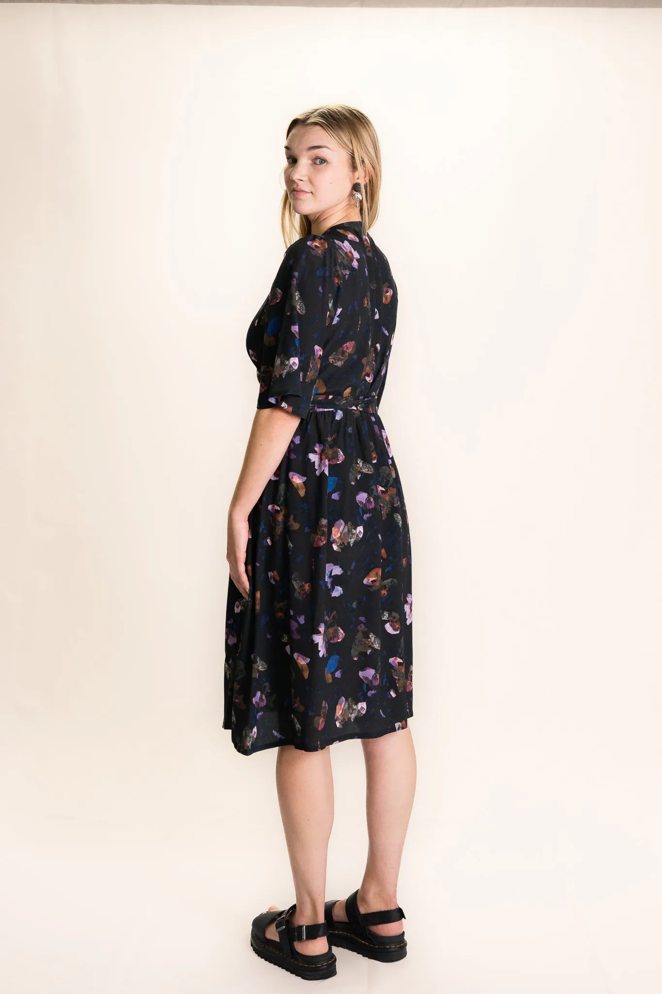 SAMPLE Delight Wrap Dress - Dark Matter XL