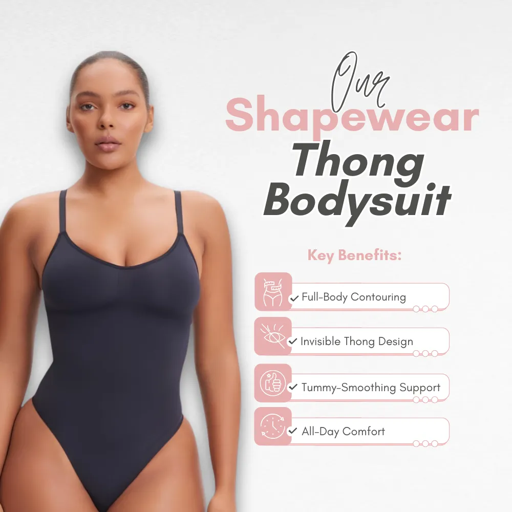 Sculpting Shapewear Thong Bodysuit