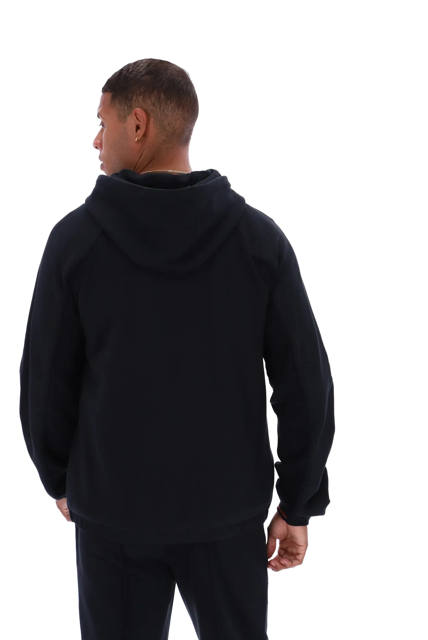 Seppi Pinstripe Print Back Hoodie