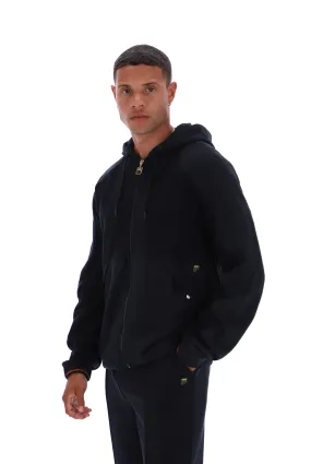 Seppi Pinstripe Print Back Hoodie