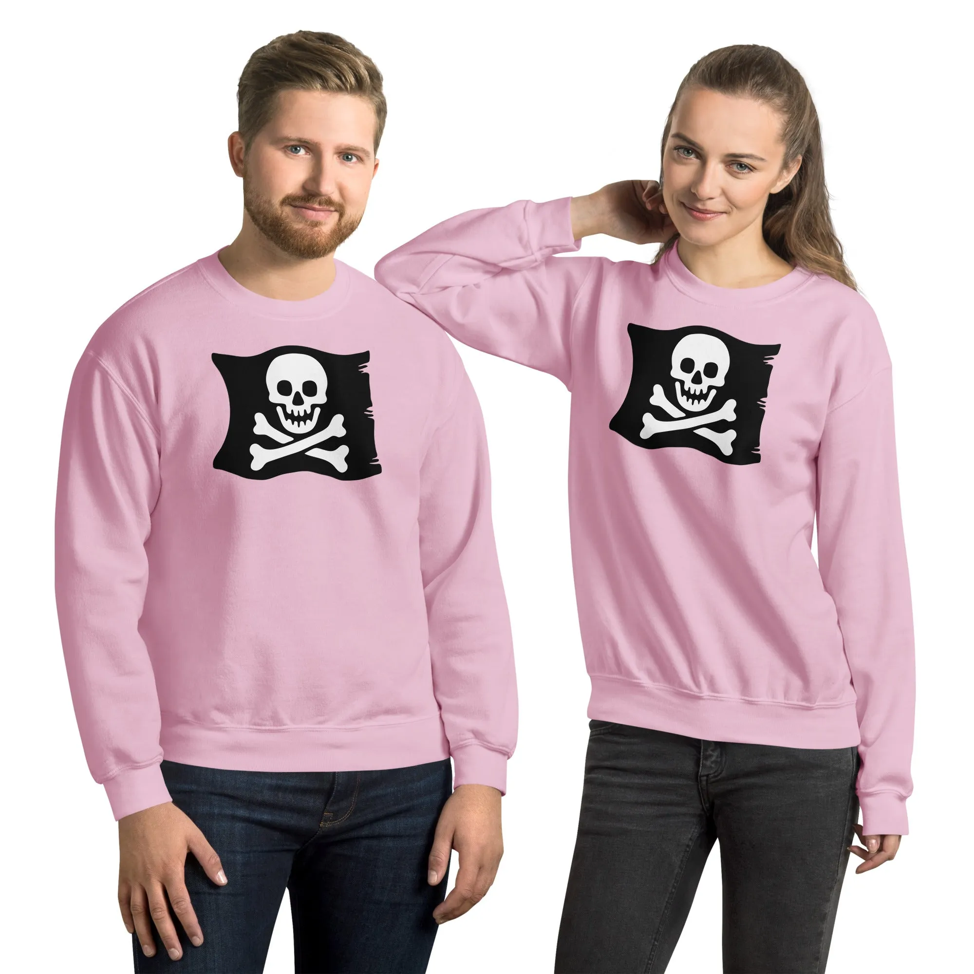 Skeleton Skull Crossbones Pirate Flag Unisex Sweatshirt