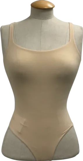 SKIMS Beige Fits Everybody Square Neck Bodysuit UK XXS