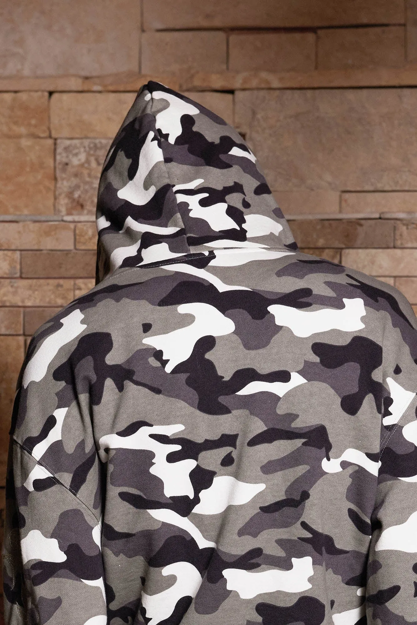 Snow Camo Zip Hoodie