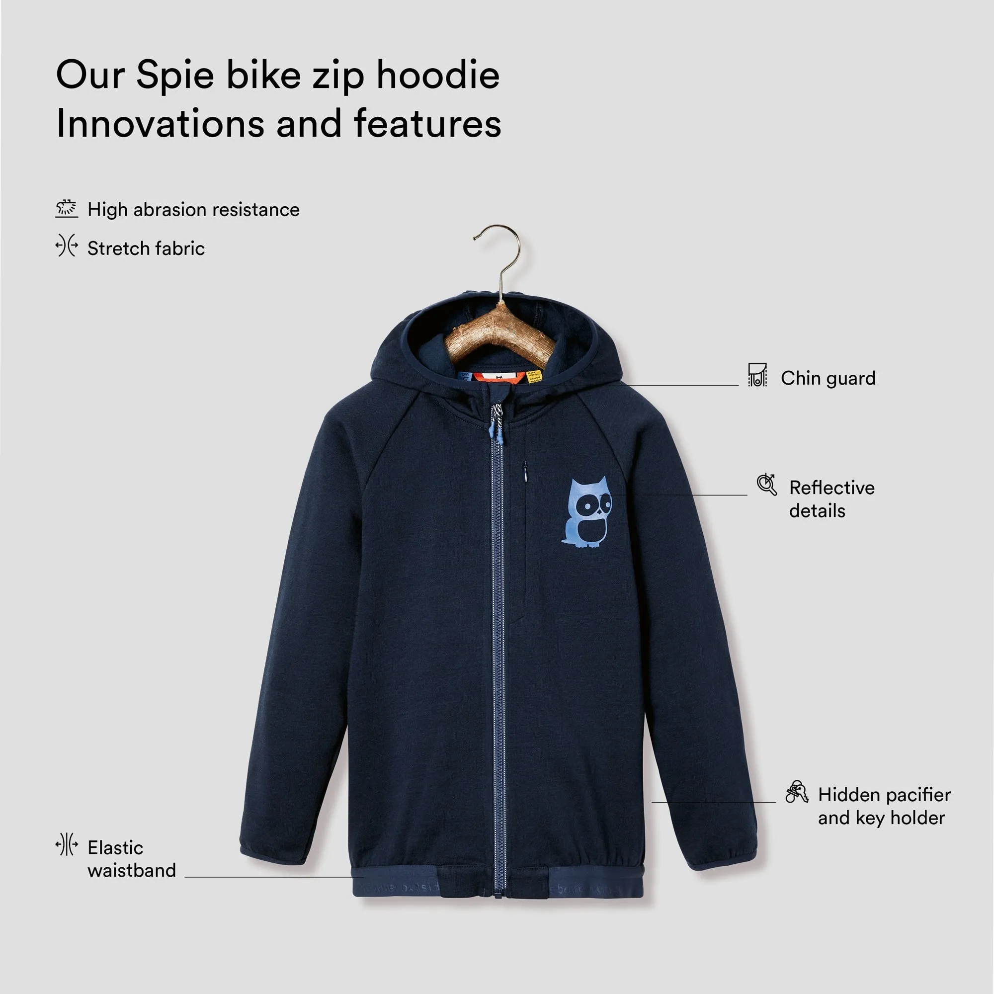 Spie bike zip hoodie