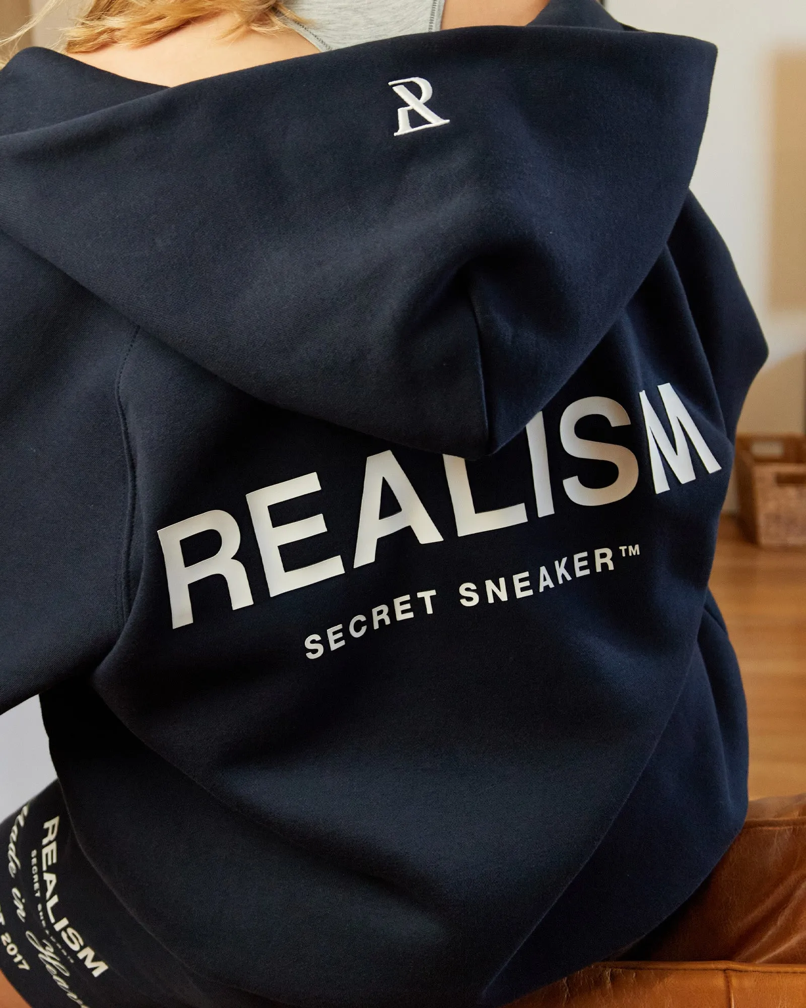 SSS REALISM RADIANT ZIP HOODIE ROYAL NAVY