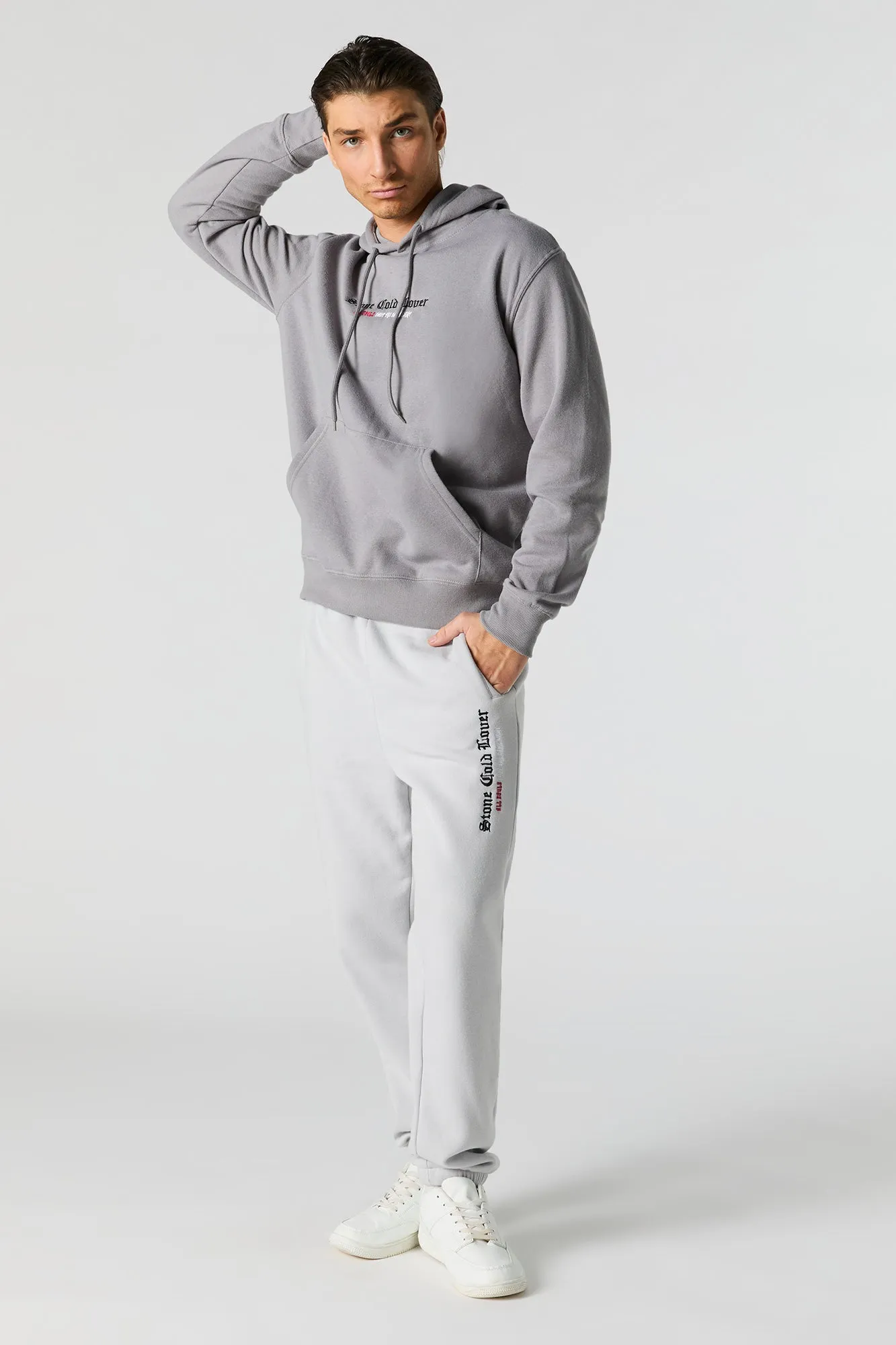 Stone Cold Lover Embroidered Fleece Jogger