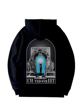 SXV  'Graphic  NO RULLES NO LIMIT JUST ONE LEFT’ Printed Cool Aesthetic Sweatshirt Hoodie