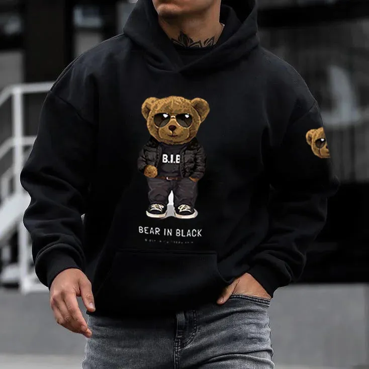 Teddy Bear  Casual Hooded Sweatshirt