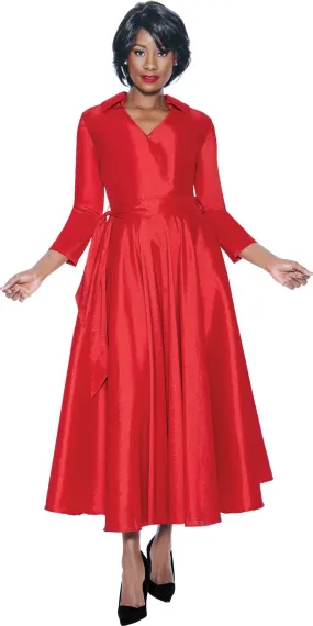 Terramina 7869 - Red - Wrap Dress