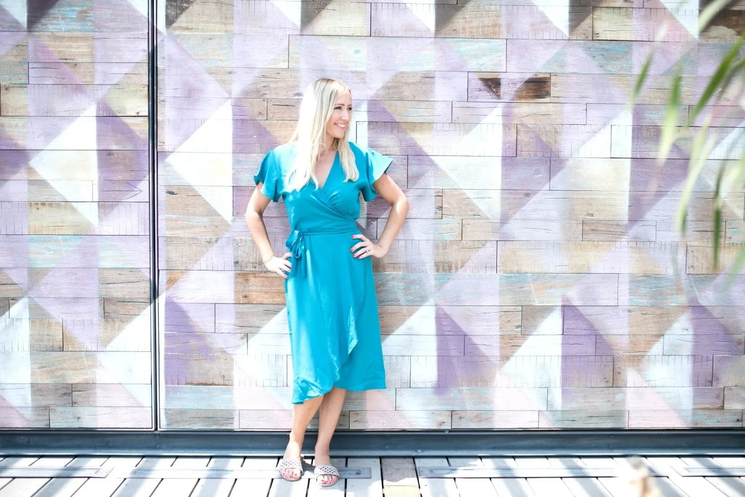 The Midi Wrap Dress - Classic Teal