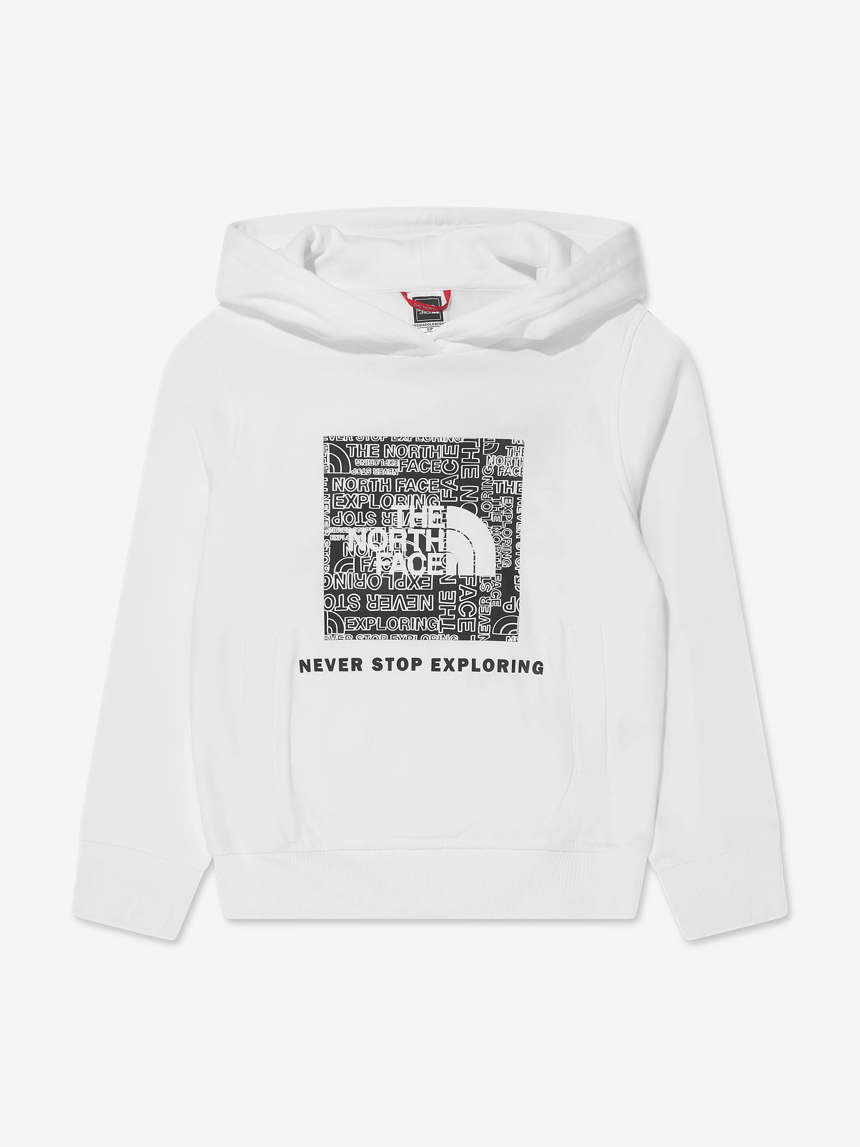 The North Face Kids Box Logo Hoodie in White