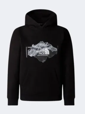 The North Face Topographic Boys Lifestyle Hoody Black