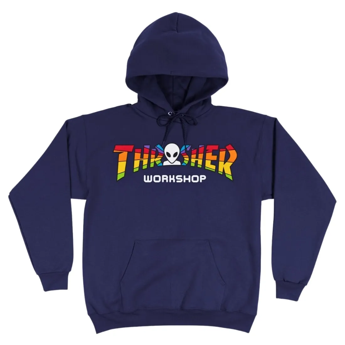 Thrasher X AWS Spectrum Hoodie - Navy Blue