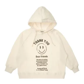 TOCOTO VINTAGE CREAM SMILE HOODIE