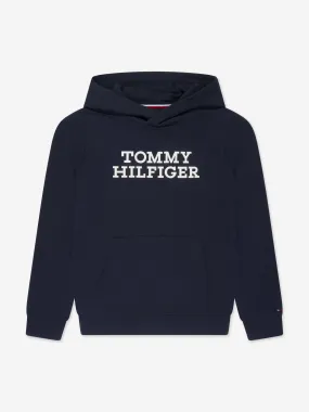 Tommy Hilfiger Boys Logo Hoodie in Navy