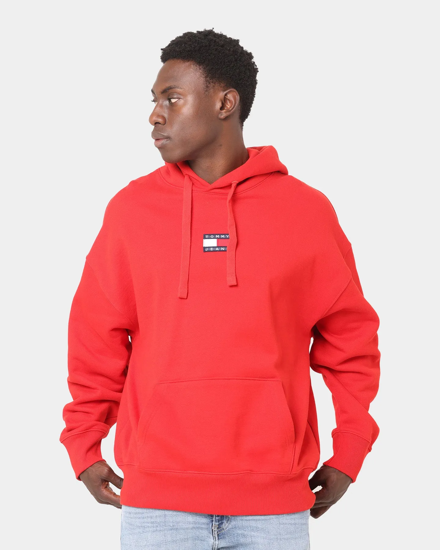 Tommy Jeans Tommy Badge Hoodie Deep Crimson