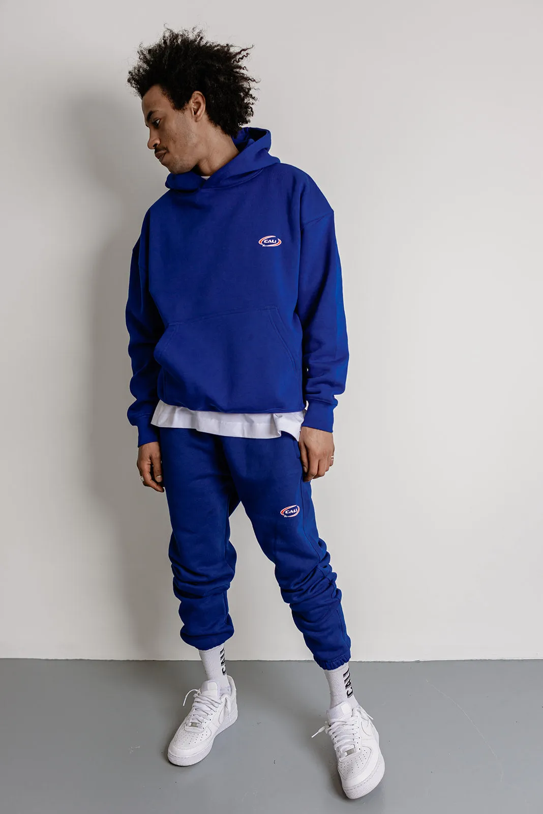 Track Hoodie - Cobalt