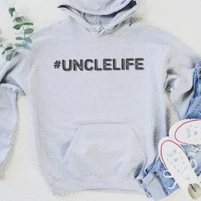 #UncleLife - Black - Mens Hoodie - Uncle Hoodie