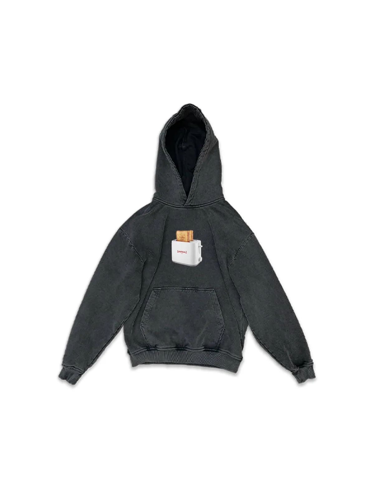 UNREAL Toaster Hoodie Washed black