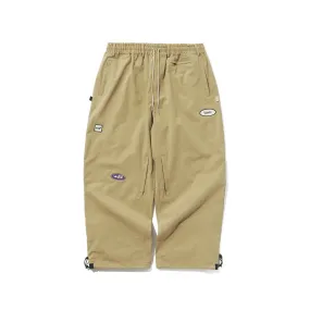 VARIETY PATCH SUPER WIDE VENTILATION PANTS BEIGE