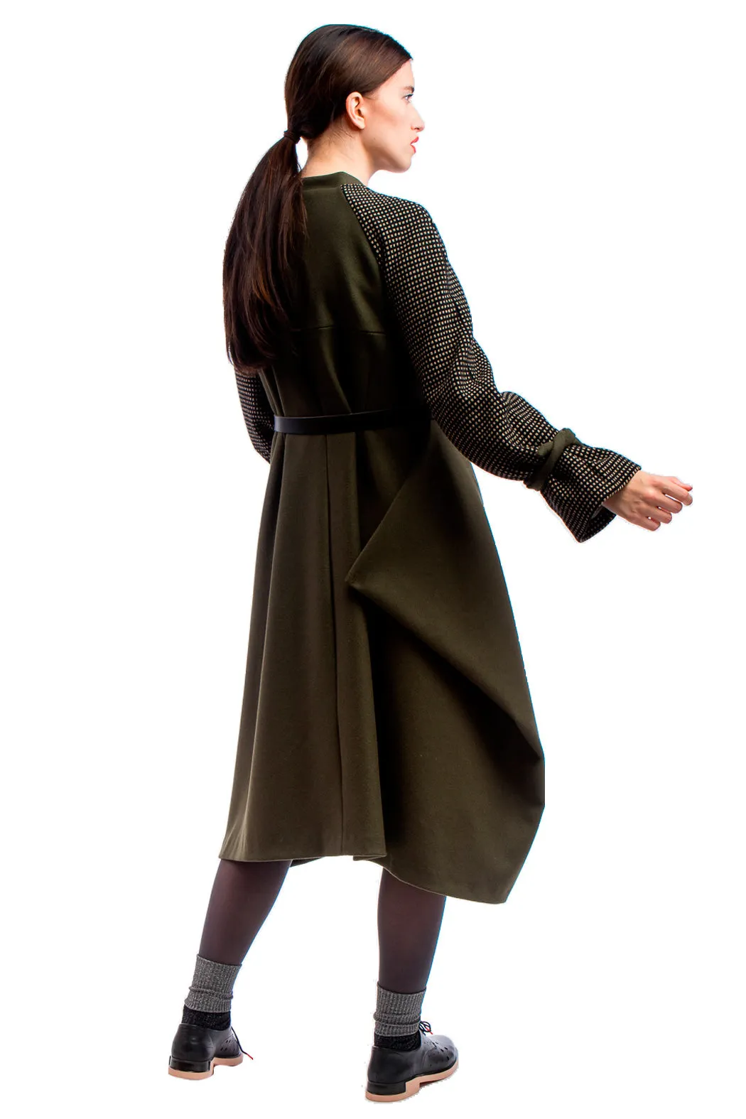 Versatile Wool Coat Green