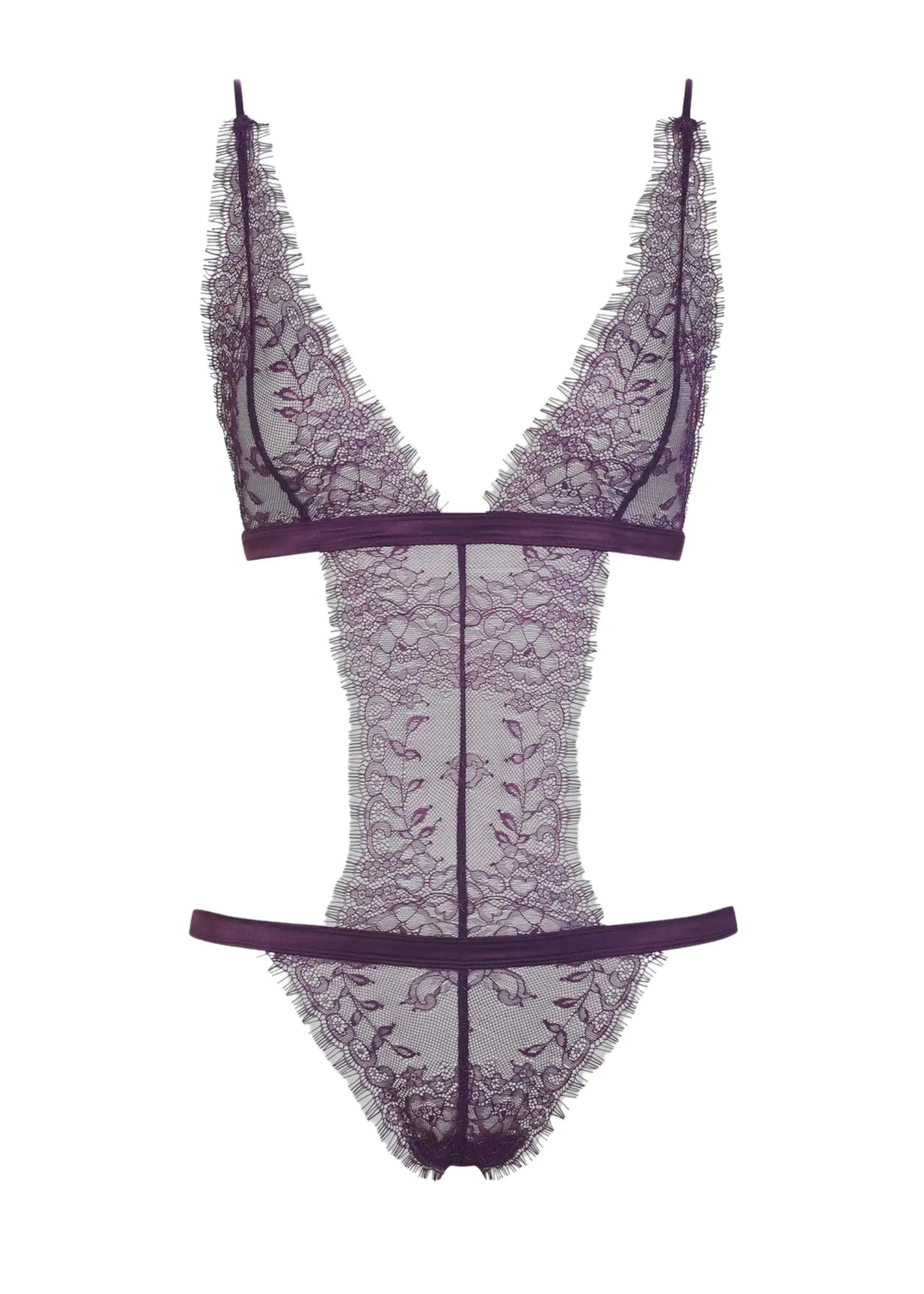 Villa Satine Thong Body (Purple)