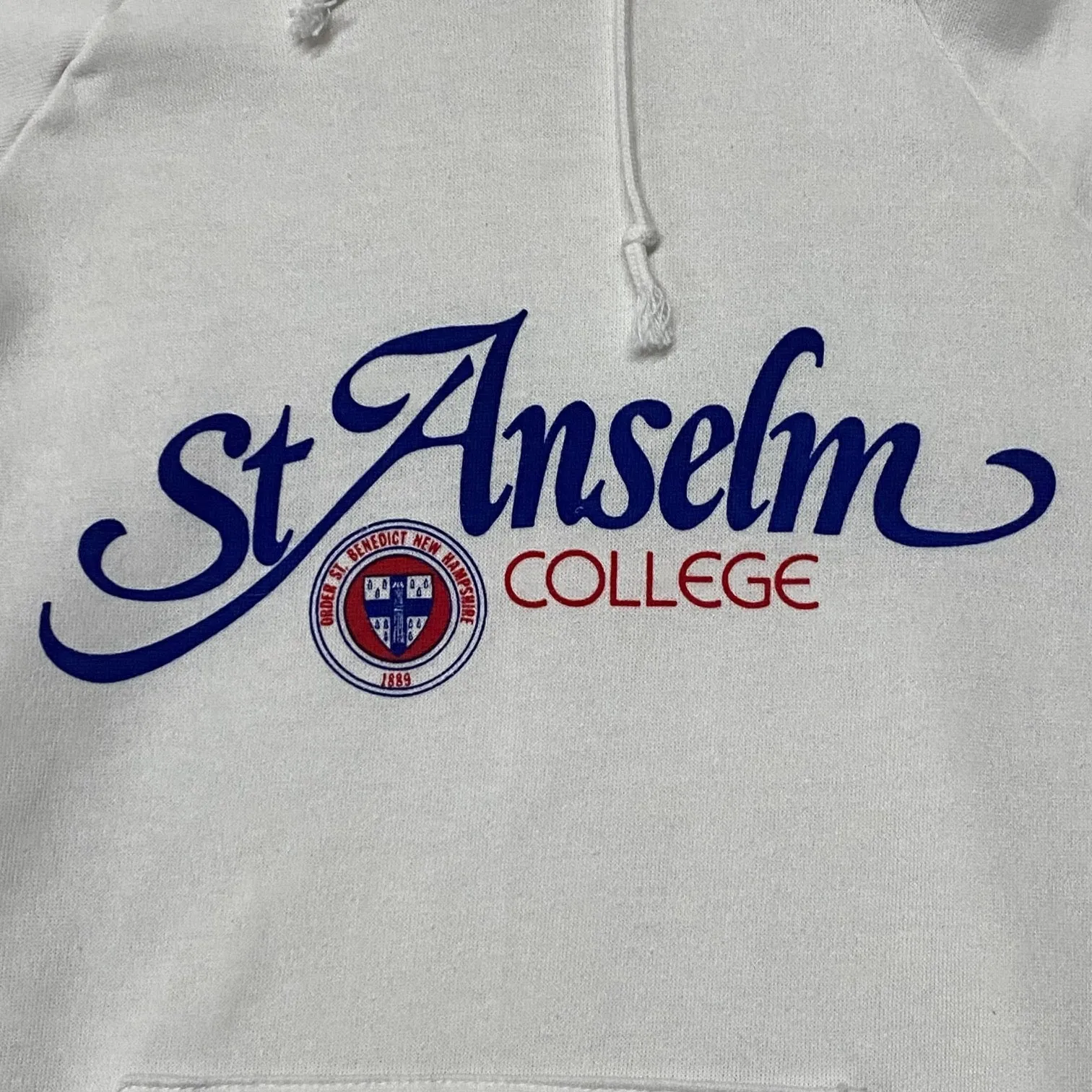 Vintage 1980's Saint Anselm College Champion Hoodie Size: XL