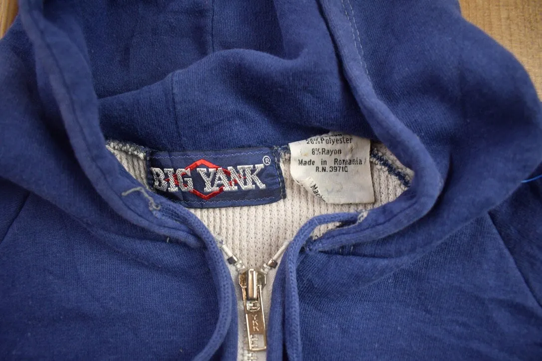 Vintage 1990s Big Yank Blank Zip-Up Hoodie