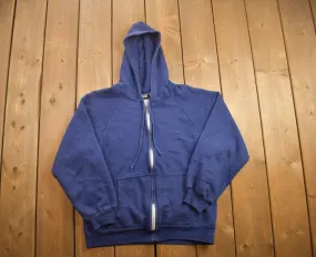 Vintage 1990s Big Yank Blank Zip-Up Hoodie