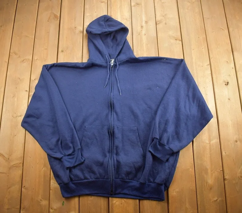 Vintage 1990s MacGregor Blank Navy Hoodie