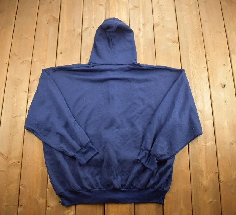 Vintage 1990s MacGregor Blank Navy Hoodie