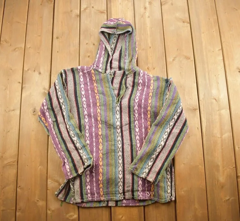 Vintage 1990s Mexican Blanket Hoodie