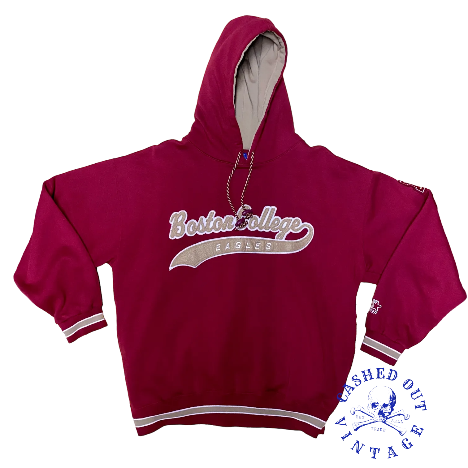 Vintage Boston College STARTER Hoodie Size: L