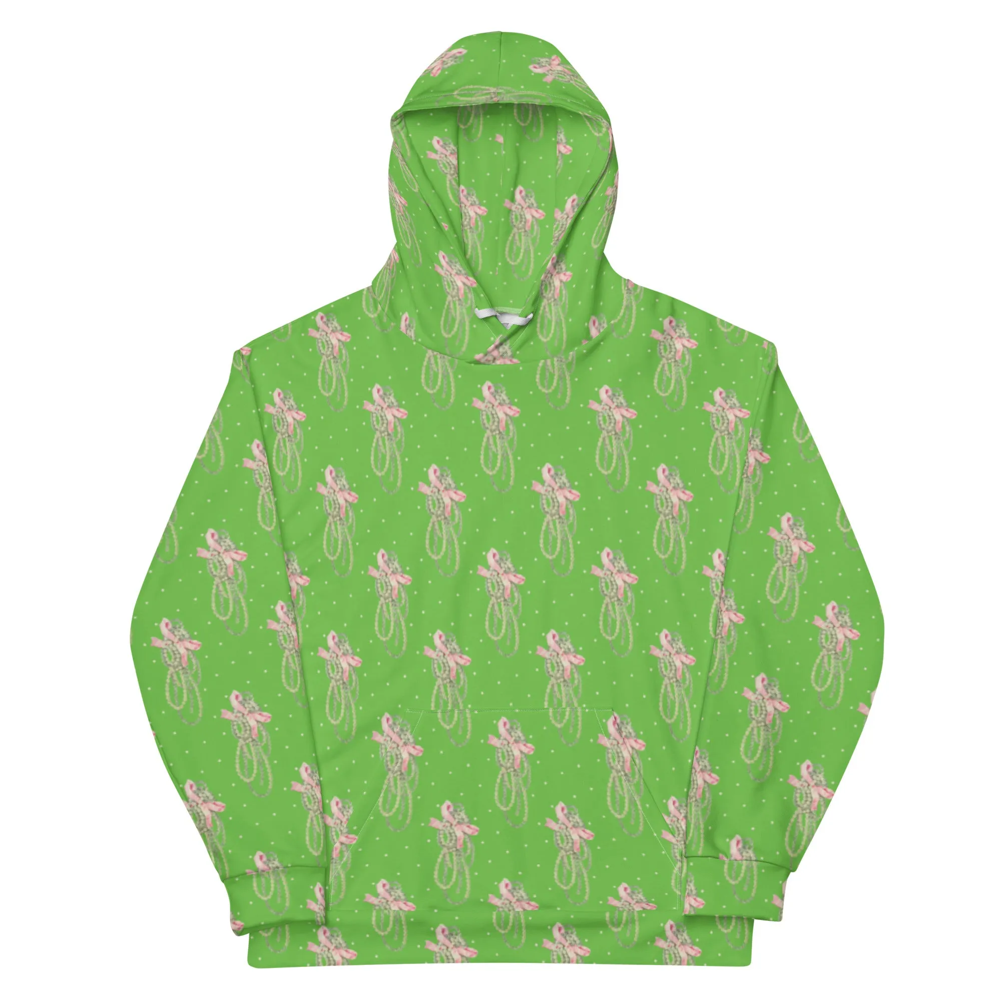 Vintage Pearl Apple Green Hoodie