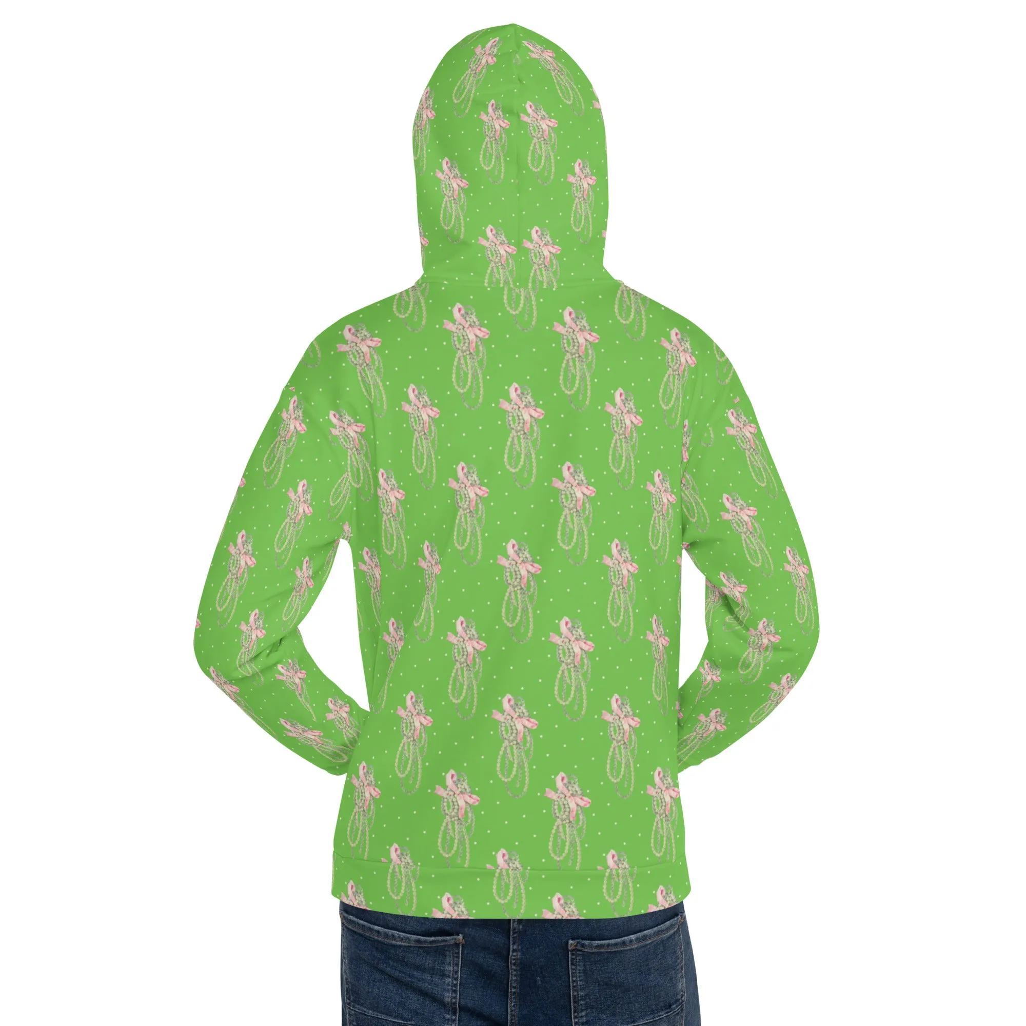 Vintage Pearl Apple Green Hoodie