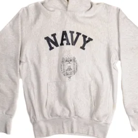 VINTAGE USN US NAVY HOODIE SWEATSHIRT SIZE MEDIUM MADE IN USA